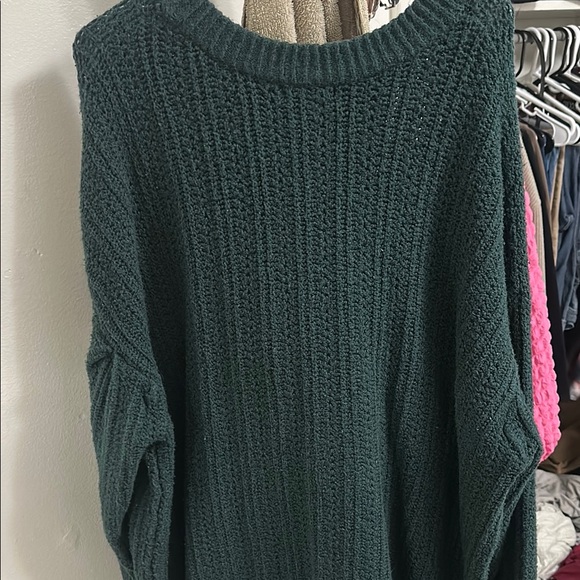 Ava & Viv Dark Green Crew Neck Sweater - Picture 3 of 3
